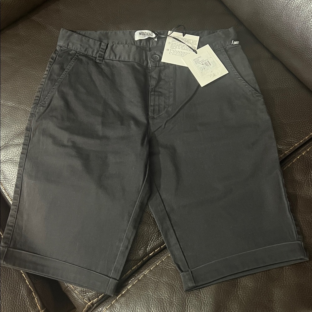 Moschino Teen Black Buttoned Shorts